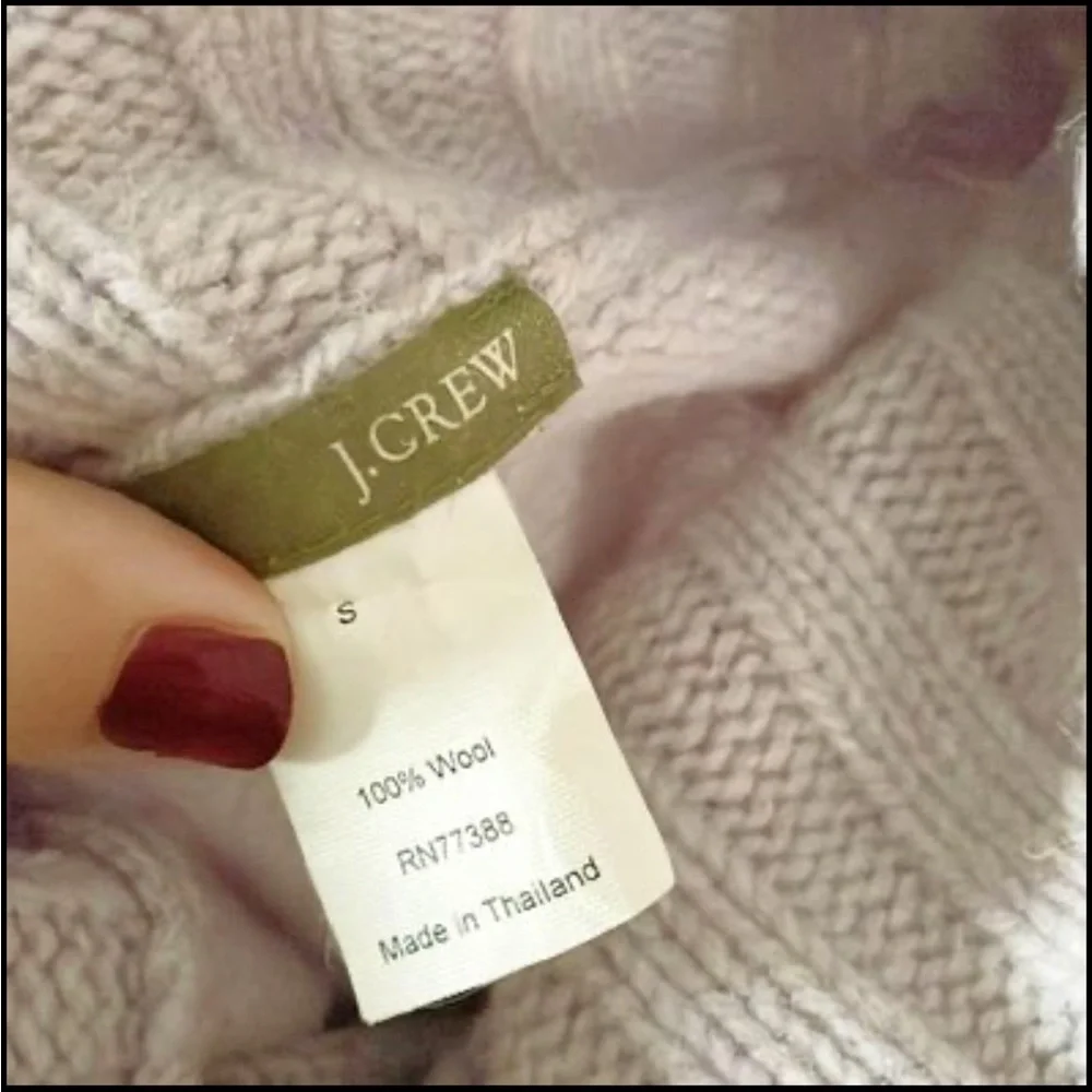 🌿Final Sale J. Crew Gray Turtleneck Wool Knit Sweater‎